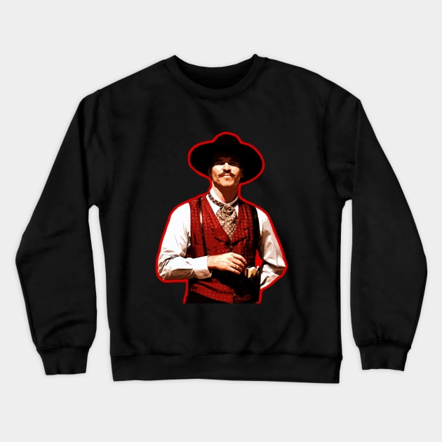 doc holliday Crewneck Sweatshirt by oryan80